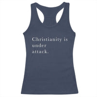 Christianity Is Under Attack Racerback Tank Top Pray for Grand Blanc Michigan Faith Support - Wonder Print Shop