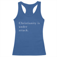 Christianity Is Under Attack Racerback Tank Top Pray for Grand Blanc Michigan Faith Support - Wonder Print Shop