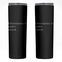 Christianity Is Under Attack Skinny Tumbler Pray for Grand Blanc Michigan Faith Support - Wonder Print Shop