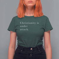 Christianity Is Under Attack T Shirt For Women Pray for Grand Blanc Michigan Faith Support - Wonder Print Shop
