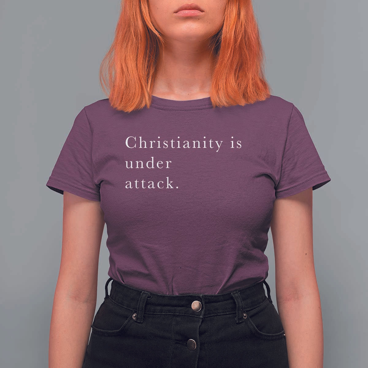 Christianity Is Under Attack T Shirt For Women Pray for Grand Blanc Michigan Faith Support - Wonder Print Shop