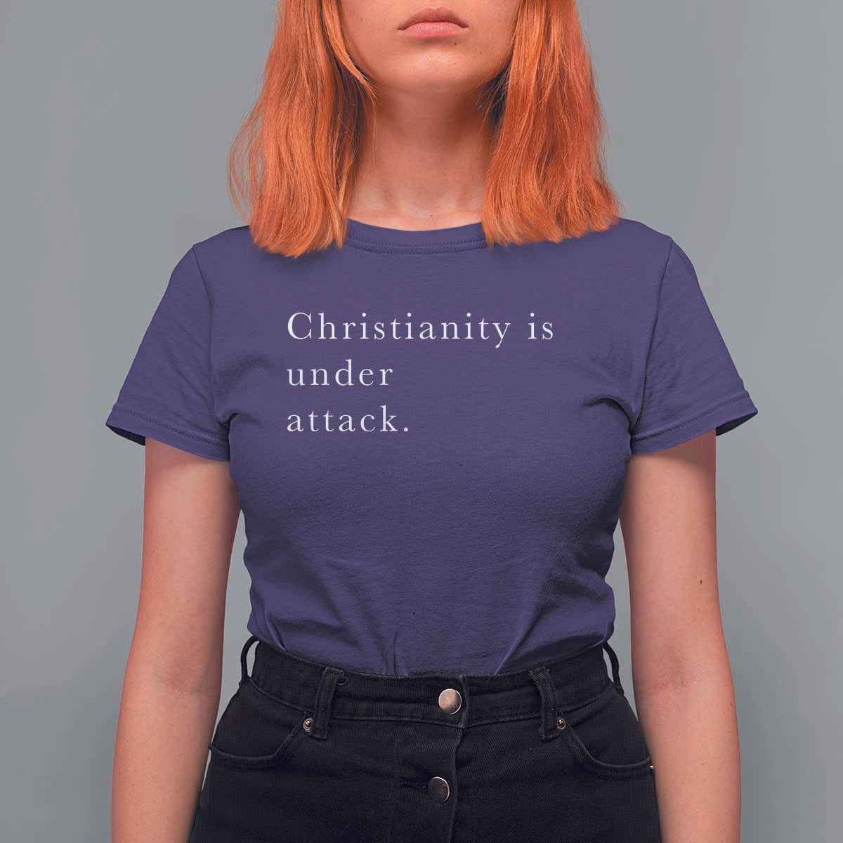 Christianity Is Under Attack T Shirt For Women Pray for Grand Blanc Michigan Faith Support - Wonder Print Shop