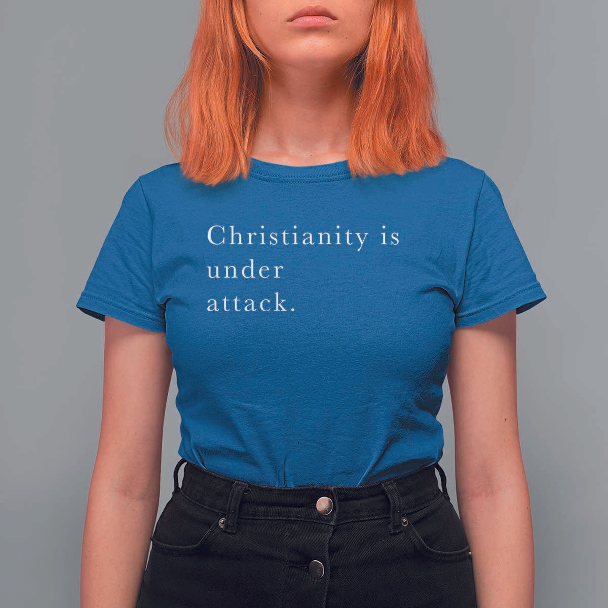 Christianity Is Under Attack T Shirt For Women Pray for Grand Blanc Michigan Faith Support - Wonder Print Shop