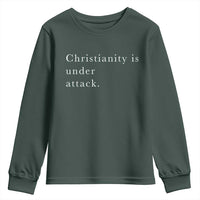 Christianity Is Under Attack Youth Sweatshirt Pray for Grand Blanc Michigan Faith Support - Wonder Print Shop