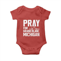 Pray for Grand Blanc Michigan Baby Onesie Faith and Community Support - Wonder Print Shop