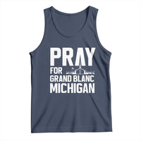 Pray for Grand Blanc Michigan Tank Top Faith and Community Support - Wonder Print Shop