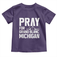 Pray for Grand Blanc Michigan Toddler T Shirt Faith and Community Support - Wonder Print Shop