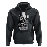 Christianity Is Under Attack Hoodie Jesus Stand for Faith Michigan Church - Wonder Print Shop