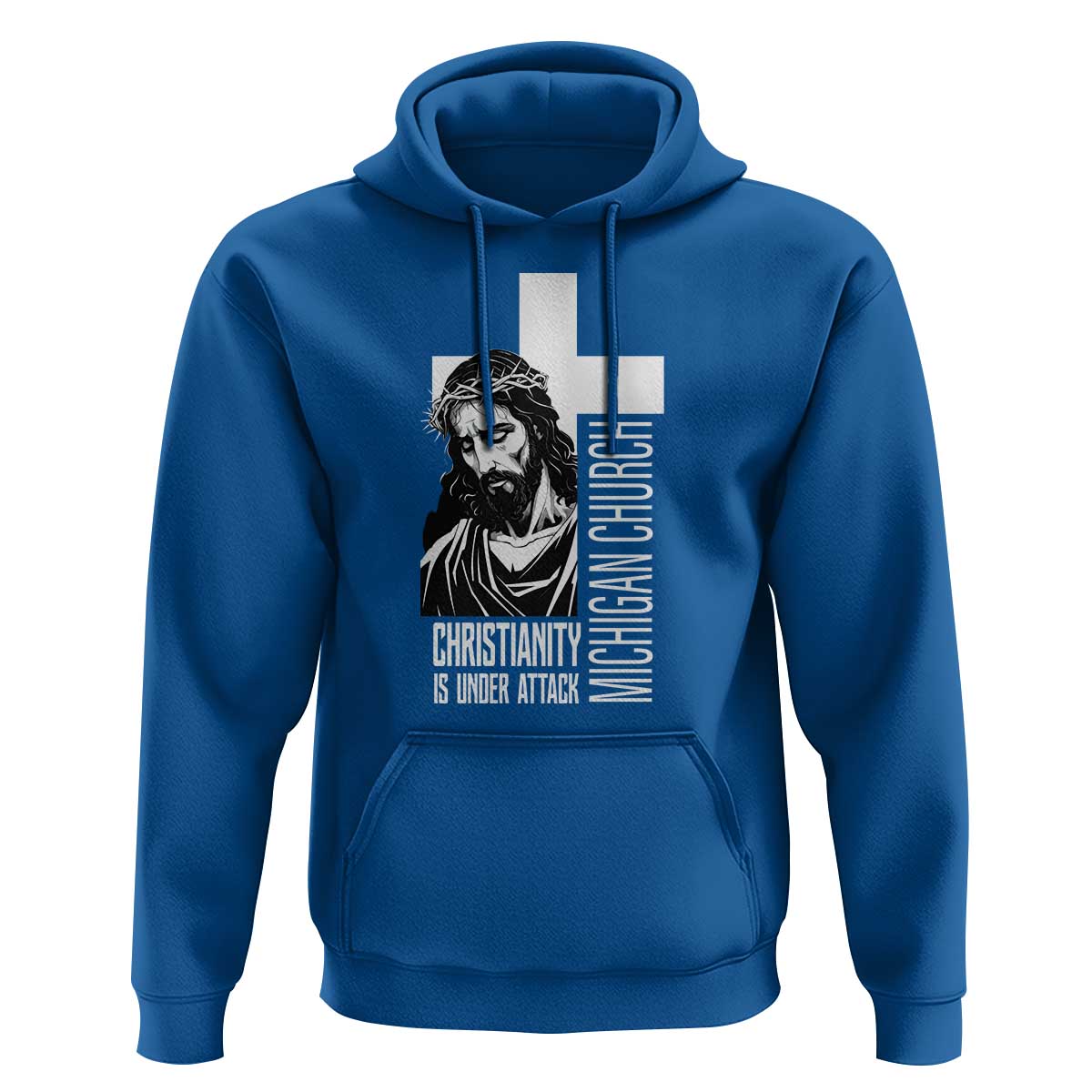 Christianity Is Under Attack Hoodie Jesus Stand for Faith Michigan Church - Wonder Print Shop