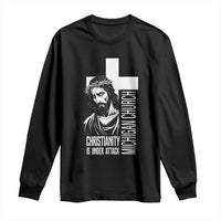 Christianity Is Under Attack Long Sleeve Shirt Jesus Stand for Faith Michigan Church - Wonder Print Shop