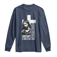 Christianity Is Under Attack Long Sleeve Shirt Jesus Stand for Faith Michigan Church - Wonder Print Shop