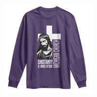 Christianity Is Under Attack Long Sleeve Shirt Jesus Stand for Faith Michigan Church - Wonder Print Shop