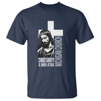 Christianity Is Under Attack T Shirt Jesus Stand for Faith Michigan Church - Wonder Print Shop