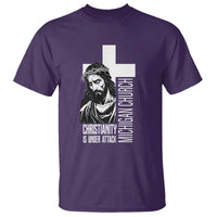 Christianity Is Under Attack T Shirt Jesus Stand for Faith Michigan Church - Wonder Print Shop