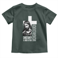 Christianity Is Under Attack Toddler T Shirt Jesus Stand for Faith Michigan Church - Wonder Print Shop
