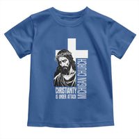 Christianity Is Under Attack Toddler T Shirt Jesus Stand for Faith Michigan Church - Wonder Print Shop