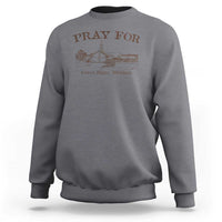 Pray for Grand Blanc Michigan Sweatshirt Vintage Church Faith Support - Wonder Print Shop