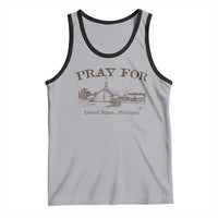 Pray for Grand Blanc Michigan Tank Top Vintage Church Faith Support - Wonder Print Shop