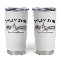 Pray for Grand Blanc Michigan Tumbler Cup Vintage Church Faith Support - Wonder Print Shop