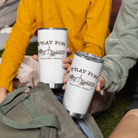 Pray for Grand Blanc Michigan Tumbler Cup Vintage Church Faith Support - Wonder Print Shop