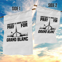 Christianity Is Under Attack Garden Flag Pray for Grand Blanc Church Michigan Faith Support - Wonder Print Shop