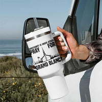 Christianity Is Under Attack Tumbler With Handle Pray for Grand Blanc Church Michigan Faith Support - Wonder Print Shop