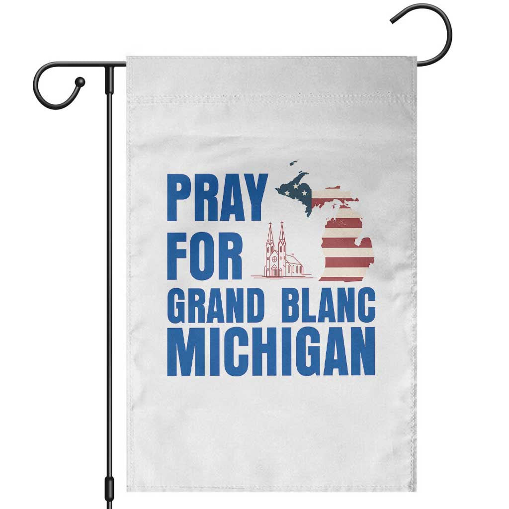 Pray for Grand Blanc Michigan Garden Flag American Flag Christian Support - Wonder Print Shop