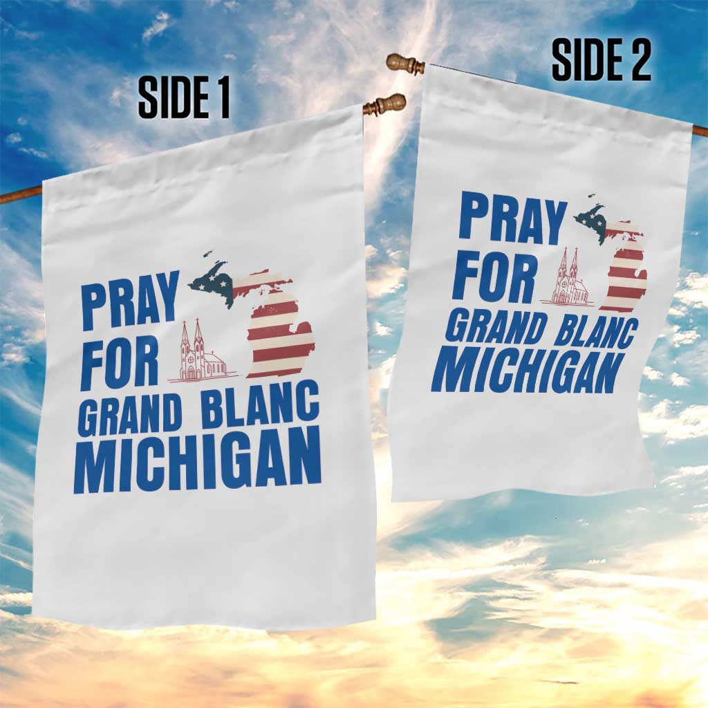 Pray for Grand Blanc Michigan Garden Flag American Flag Christian Support - Wonder Print Shop