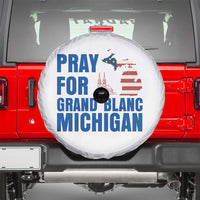 Pray for Grand Blanc Michigan Spare Tire Cover American Flag Christian Support - Wonder Print Shop