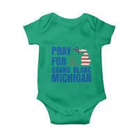 Pray for Grand Blanc Michigan Baby Onesie American Flag Christian Support - Wonder Print Shop