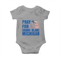 Pray for Grand Blanc Michigan Baby Onesie American Flag Christian Support - Wonder Print Shop