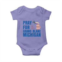 Pray for Grand Blanc Michigan Baby Onesie American Flag Christian Support - Wonder Print Shop