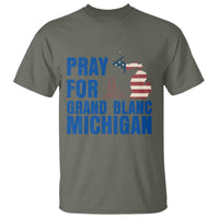 Pray for Grand Blanc Michigan T Shirt American Flag Christian Support - Wonder Print Shop