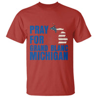 Pray for Grand Blanc Michigan T Shirt American Flag Christian Support - Wonder Print Shop
