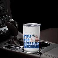 Pray for Grand Blanc Michigan Tumbler Cup American Flag Christian Support - Wonder Print Shop