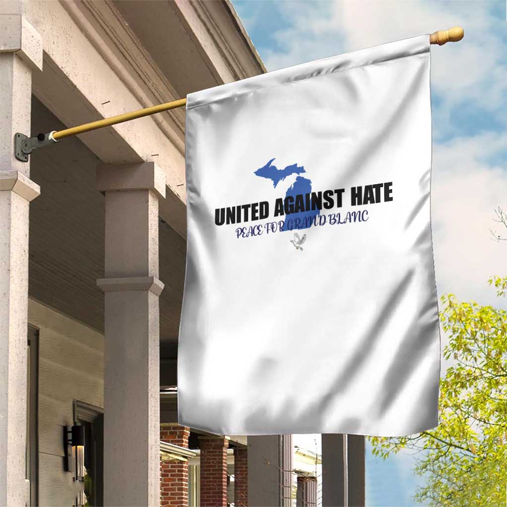 Peace for Grand Blanc Michigan Garden Flag United Against Hate - Wonder Print Shop