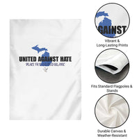 Peace for Grand Blanc Michigan Garden Flag United Against Hate - Wonder Print Shop