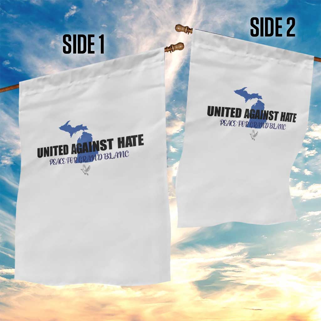 Peace for Grand Blanc Michigan Garden Flag United Against Hate - Wonder Print Shop