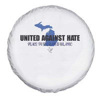 Peace for Grand Blanc Michigan Spare Tire Cover United Against Hate - Wonder Print Shop