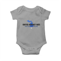Peace for Grand Blanc Michigan Baby Onesie United Against Hate - Wonder Print Shop