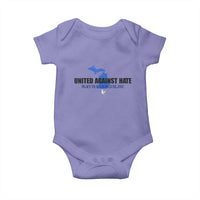 Peace for Grand Blanc Michigan Baby Onesie United Against Hate - Wonder Print Shop