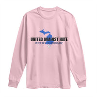 Peace for Grand Blanc Michigan Long Sleeve Shirt United Against Hate - Wonder Print Shop