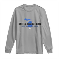 Peace for Grand Blanc Michigan Long Sleeve Shirt United Against Hate - Wonder Print Shop