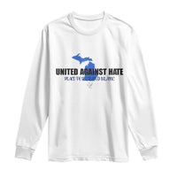 Peace for Grand Blanc Michigan Long Sleeve Shirt United Against Hate - Wonder Print Shop
