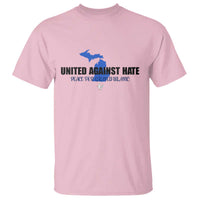 Peace for Grand Blanc Michigan T Shirt United Against Hate - Wonder Print Shop