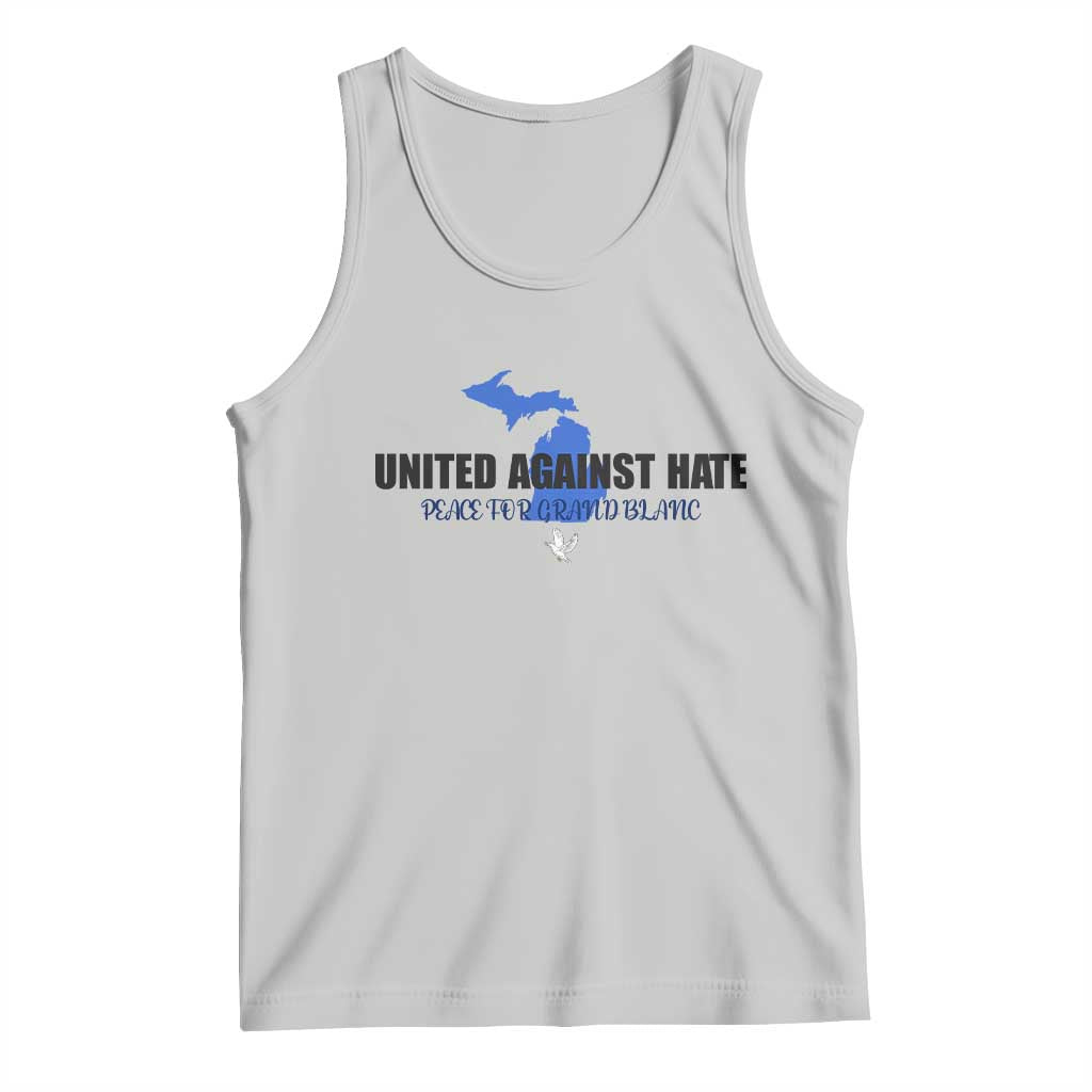 Peace for Grand Blanc Michigan Tank Top United Against Hate - Wonder Print Shop
