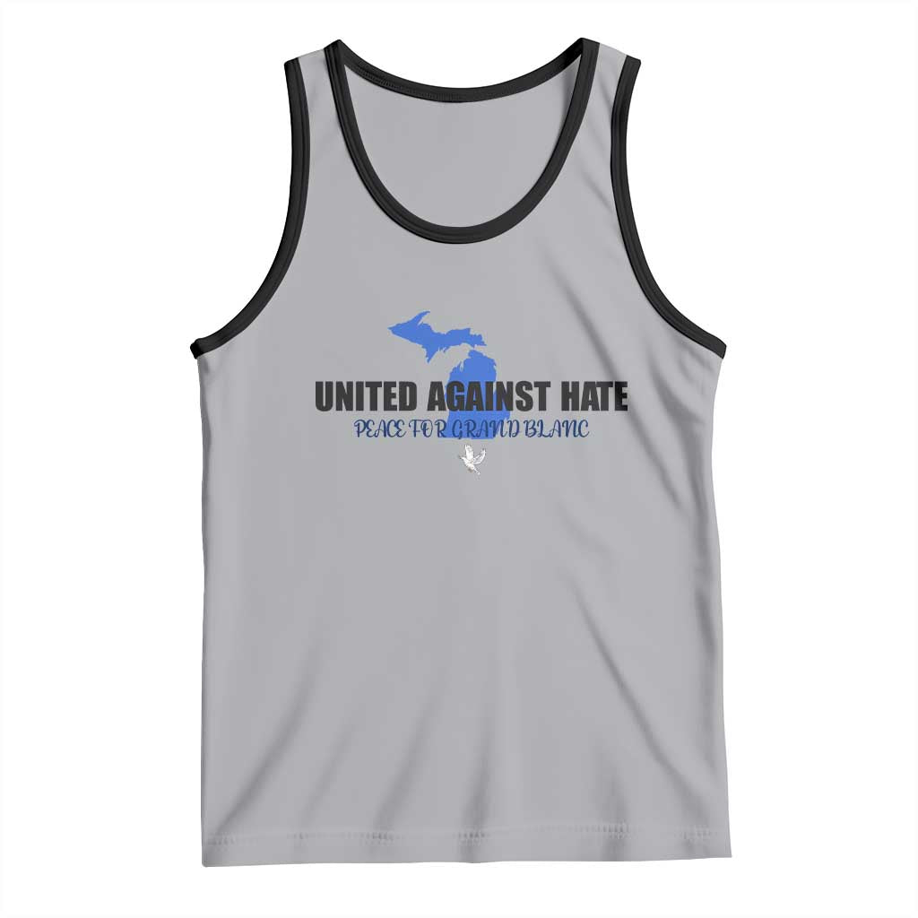 Peace for Grand Blanc Michigan Tank Top United Against Hate - Wonder Print Shop