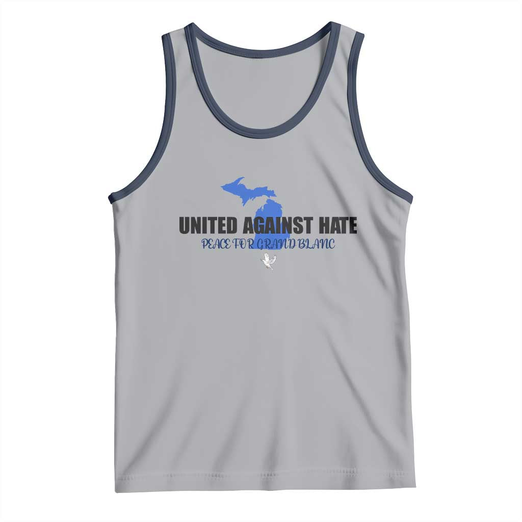 Peace for Grand Blanc Michigan Tank Top United Against Hate - Wonder Print Shop