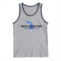 Peace for Grand Blanc Michigan Tank Top United Against Hate - Wonder Print Shop