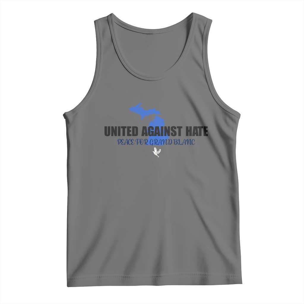 Peace for Grand Blanc Michigan Tank Top United Against Hate - Wonder Print Shop